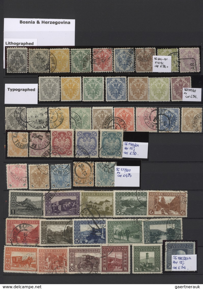 Europa: 1880/1955 (ca.), Mint And Used Collection/accumulation In A Stockbook, Comprising Mainly Bal - Europe (Other)