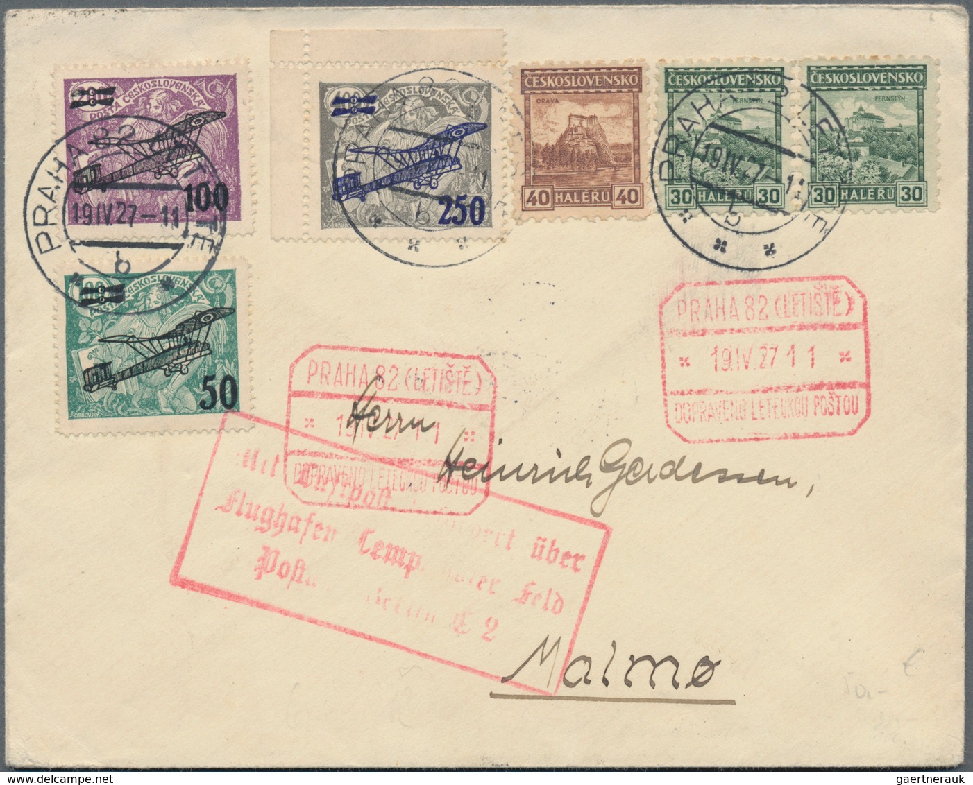 Europa: 1893 - 1965 (ca.), Accumulation Of Over 75 Covers, While FDC, Foreign Mixed Frankings, Air A - Sonstige - Europa