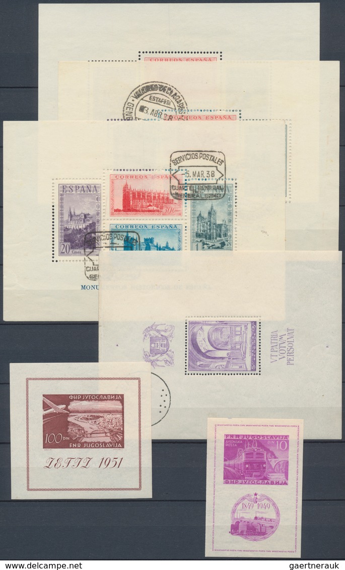 Europa: 1926/1958, Assortment Of Mainly Souvenir Sheets, Several Better Pieces Noted, E.g. Poland, S - Andere-Europa
