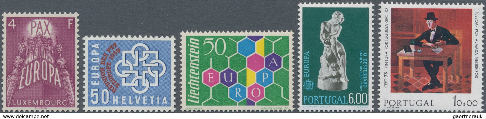 Europa-Union (CEPT): 1957/1991, Bestand Mit 141 Kompletten Jahrgängen (OHNE Blocks) Auf Steckkarten - Europe (Other)