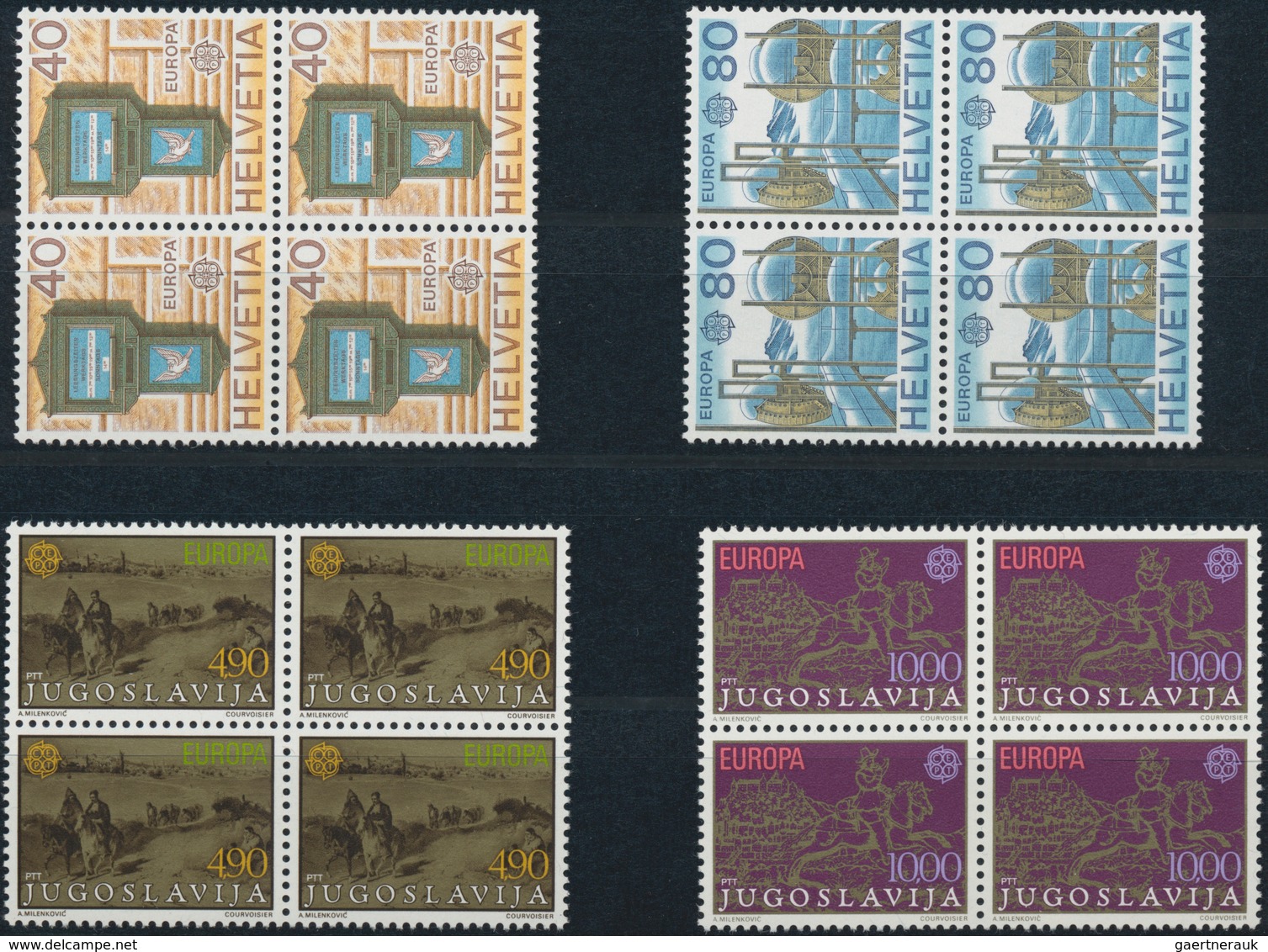 Europa-Union (CEPT): 1979, Complete Sets Per 120 In Blocks Of Four Including The Blocks Mint Never H - Autres - Europe