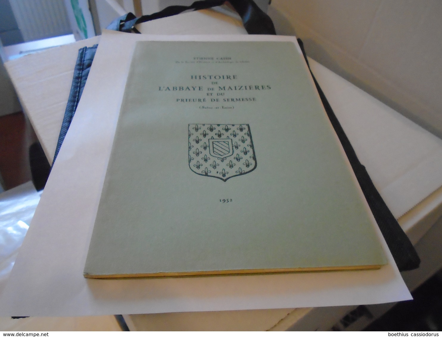 HISTOIRE DE L'ABBAYE DE MAIZIERES ET DU PRIEURE DE SERMESSE (SAÔNE-ET-LOIRE)  1952  ETIENNE GABIN  / Bourgogne, - Bourgogne