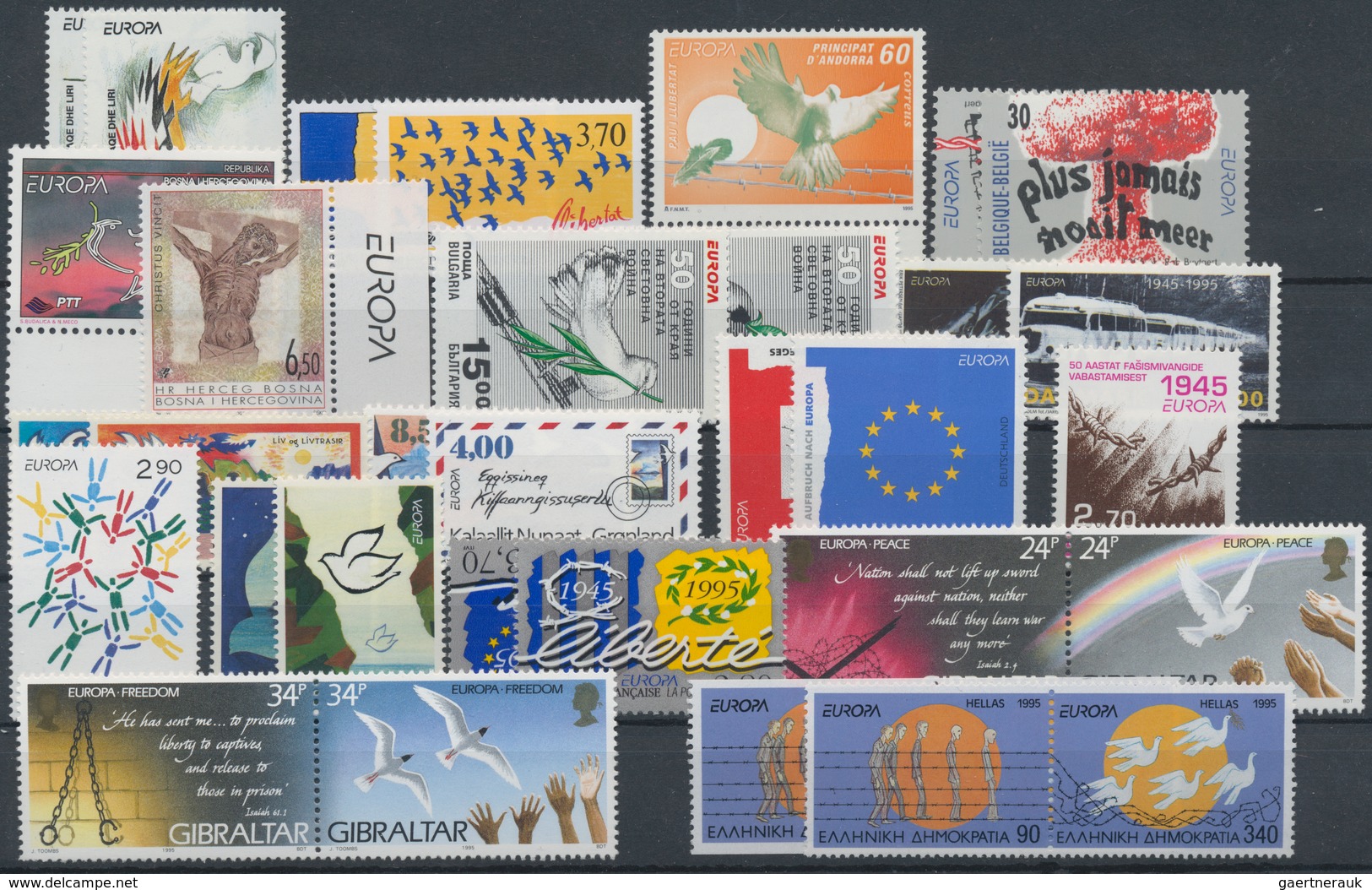 Europa-Union (CEPT): 1993/1999, Obviously Complete Collection MNH Including The Souvenir Sheets And - Europe (Other)