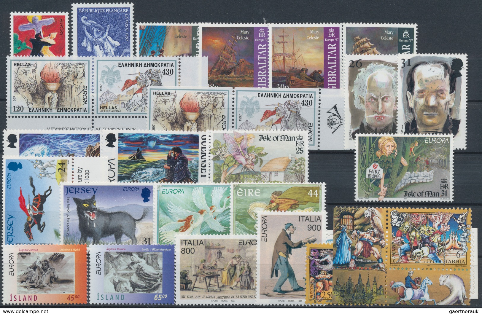 Europa-Union (CEPT): 1993/1999, Obviously Complete Collection MNH Including The Souvenir Sheets And - Autres - Europe
