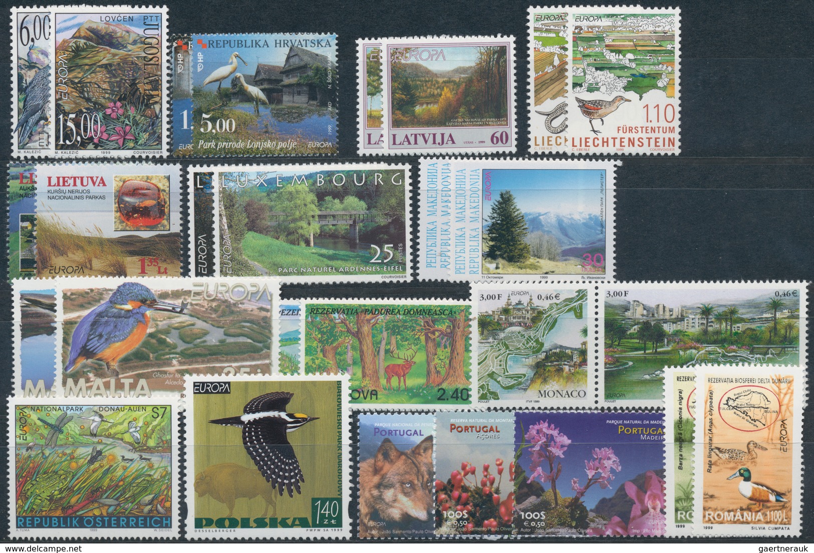 Europa-Union (CEPT): 1993/1999, Obviously Complete Collection MNH Including The Souvenir Sheets And - Otros - Europa