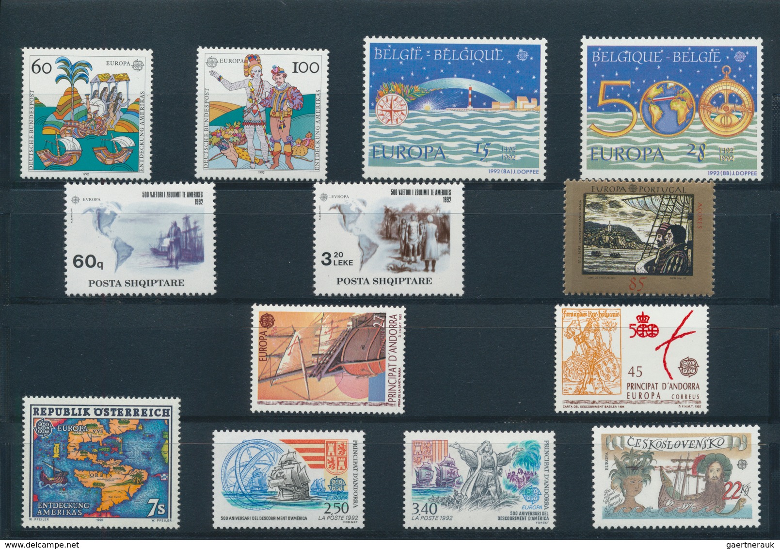 Europa-Union (CEPT): Mint never hinged collection of the joint issues; complete in the main numbers;