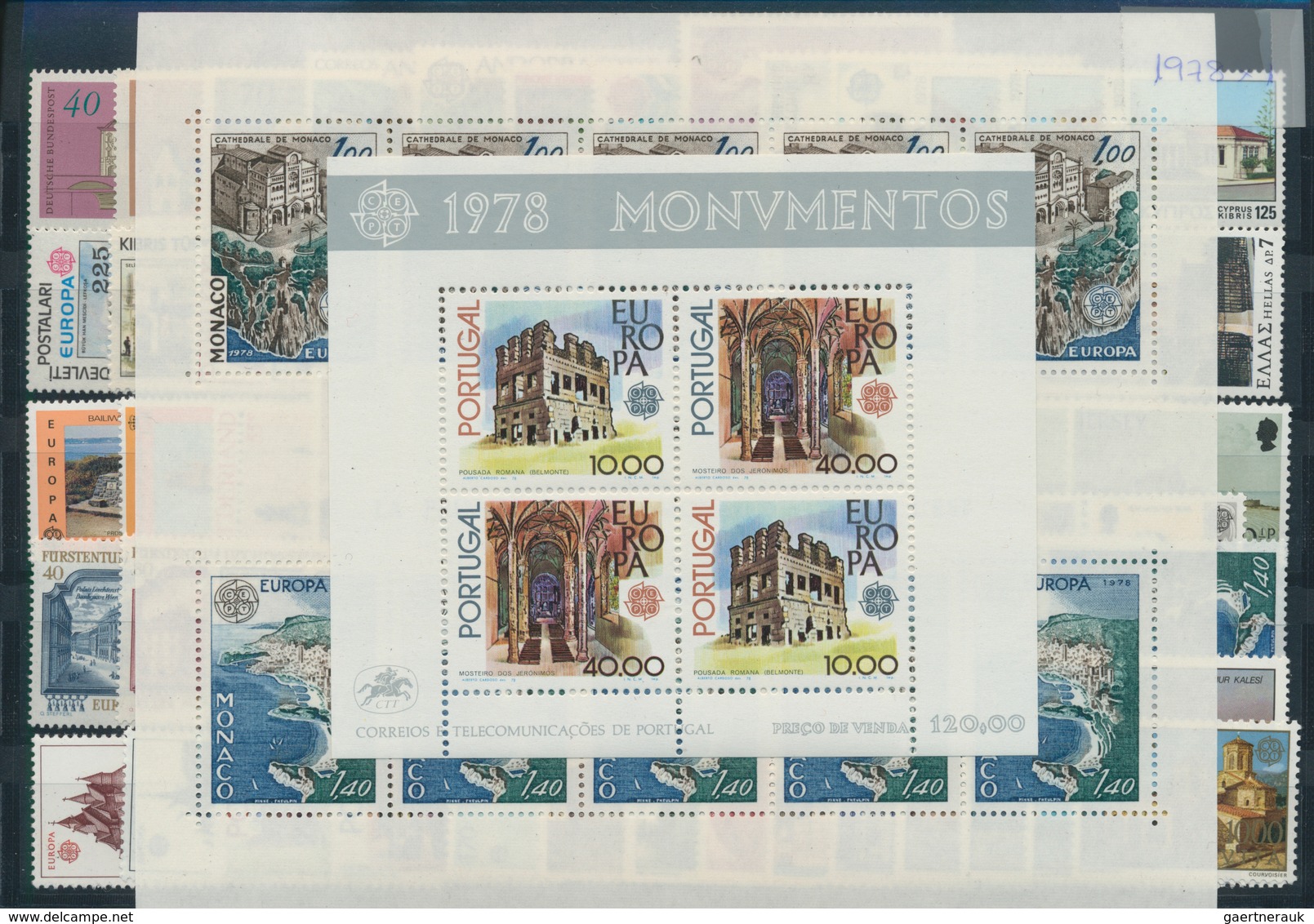 Europa-Union (CEPT): Mint never hinged collection of the joint issues; complete in the main numbers;