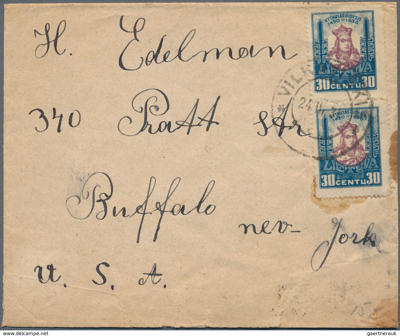 Baltische Staaten: 1850-1930's: Group Of 30 Covers And Postcards From Estonia (6), Lithuania (3) And - Otros - Europa