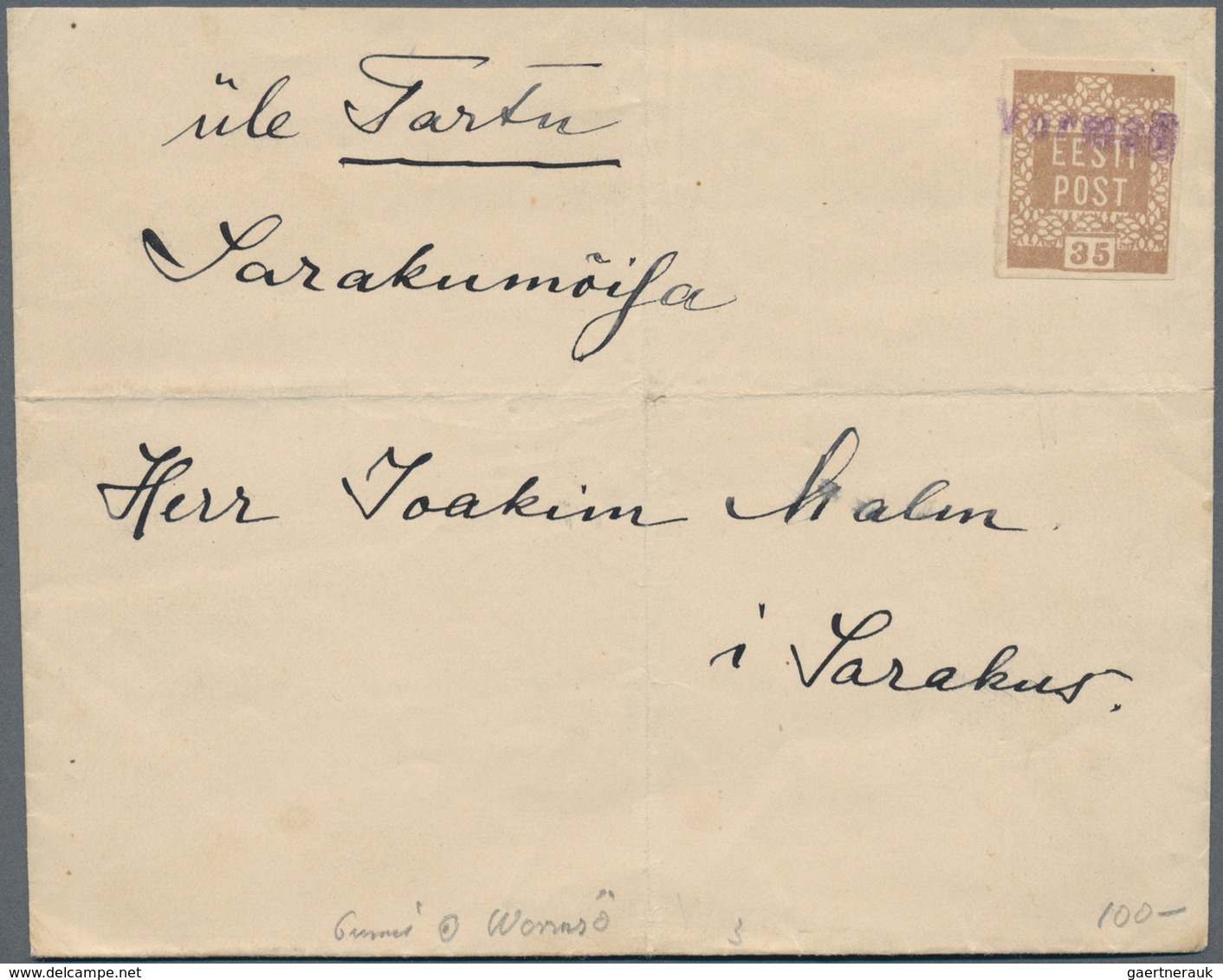 Baltische Staaten: 1850-1930's: Group Of 30 Covers And Postcards From Estonia (6), Lithuania (3) And - Europe (Other)