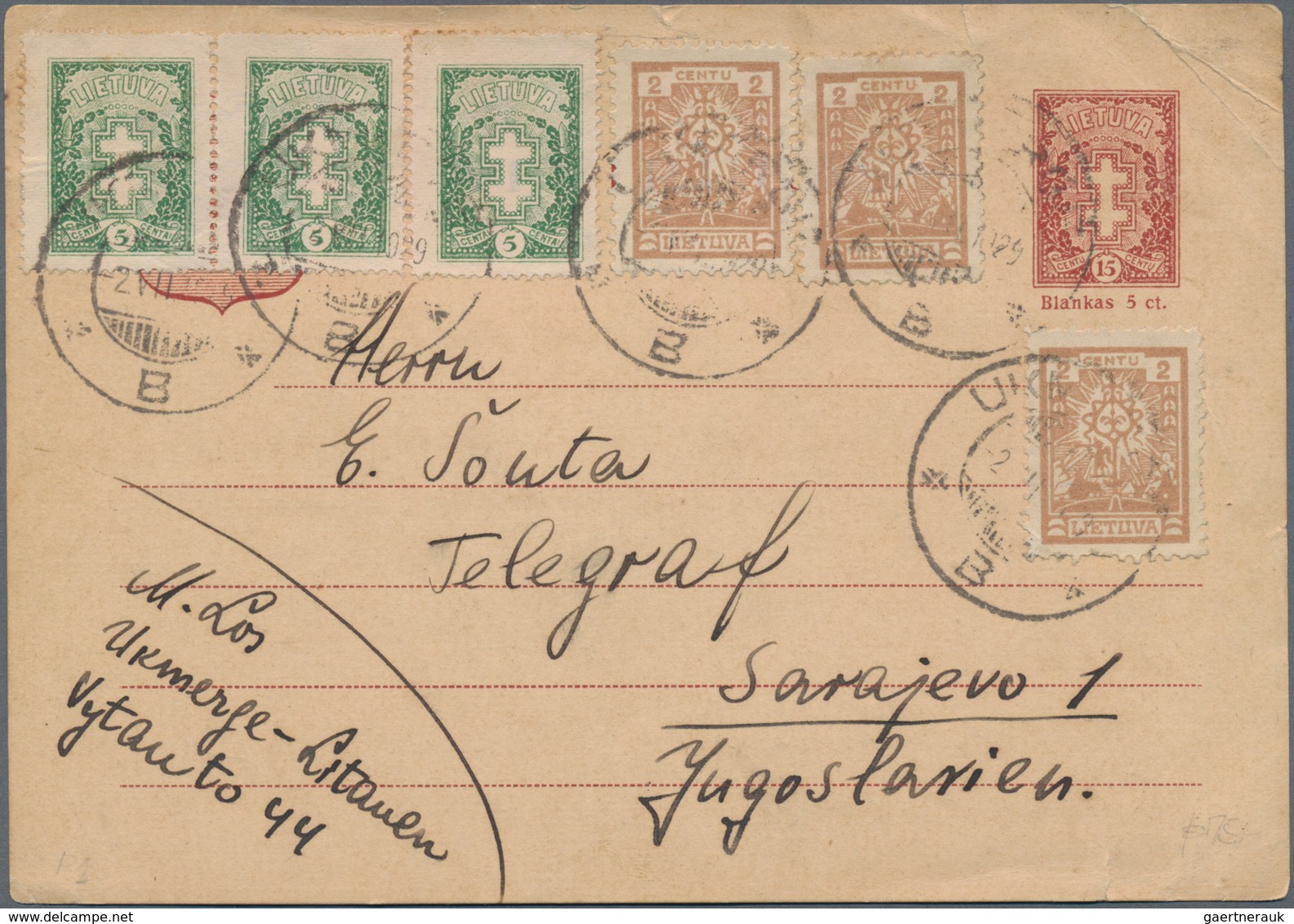 Baltische Staaten: 1918/1941, Lot Of Apprx. 59 Covers/cards Of All Three Countries, Incl. Registered - Andere-Europa
