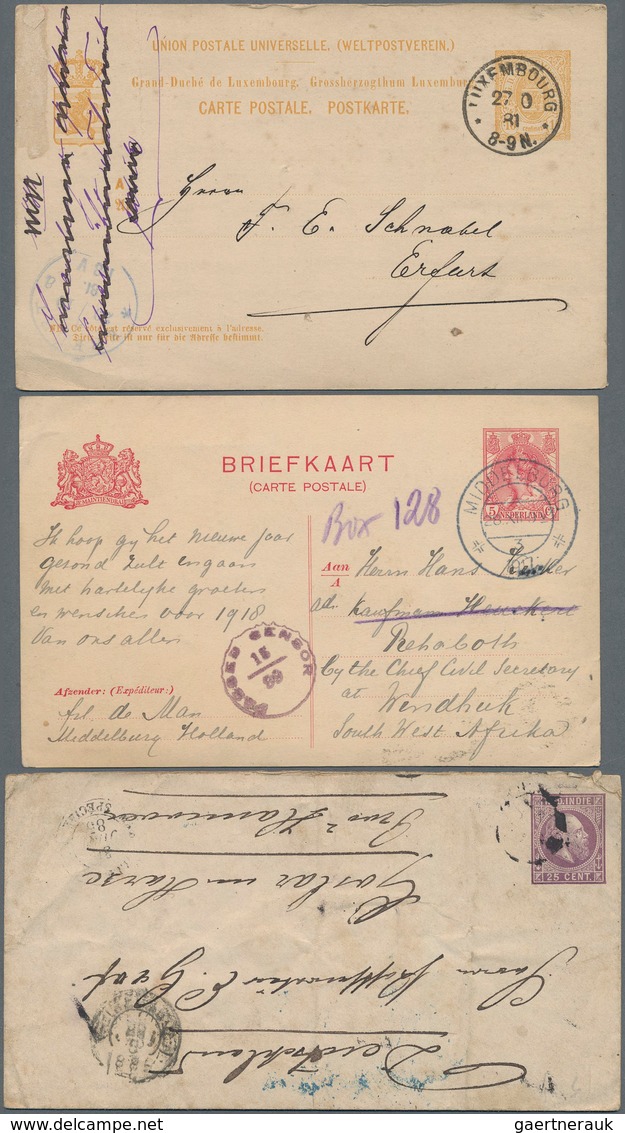 BENELUX: 1880's-1910's, More Than 80 Postal Stationery Items, Covers And Postcards From Belgium, Lux - Europe (Other)