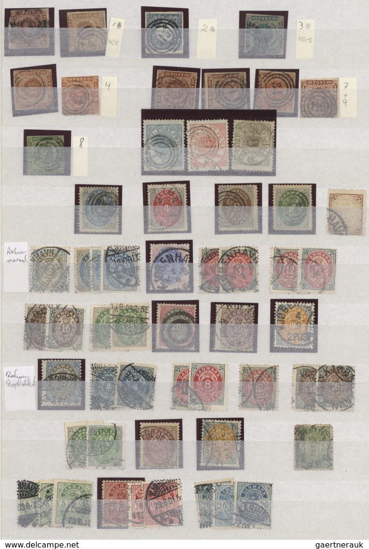 Skandinavien: 1851/1950 (ca.), Used And Mint Collection In A Stockbook, Varied Condition, Comprising - Europe (Other)