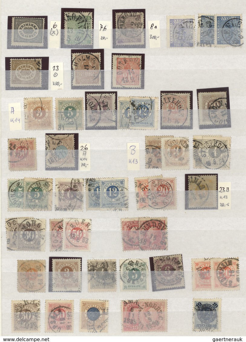 Skandinavien: 1851/1950 (ca.), Used And Mint Collection In A Stockbook, Varied Condition, Comprising - Andere-Europa