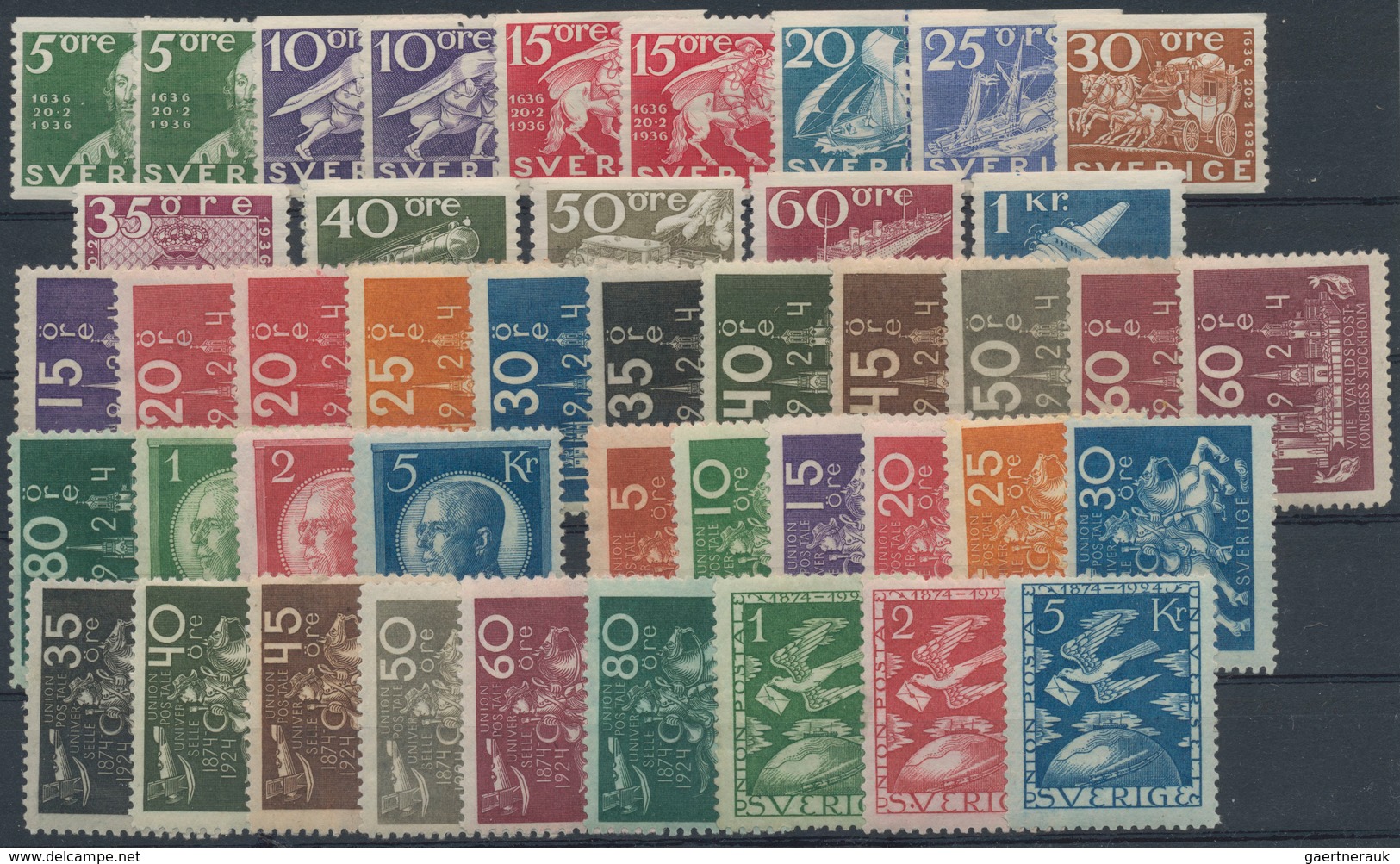 Skandinavien: 1851/1960 (ca.), Used And Mint Accumulation In Five Stockbooks (plus Some Stockcards), - Europe (Other)