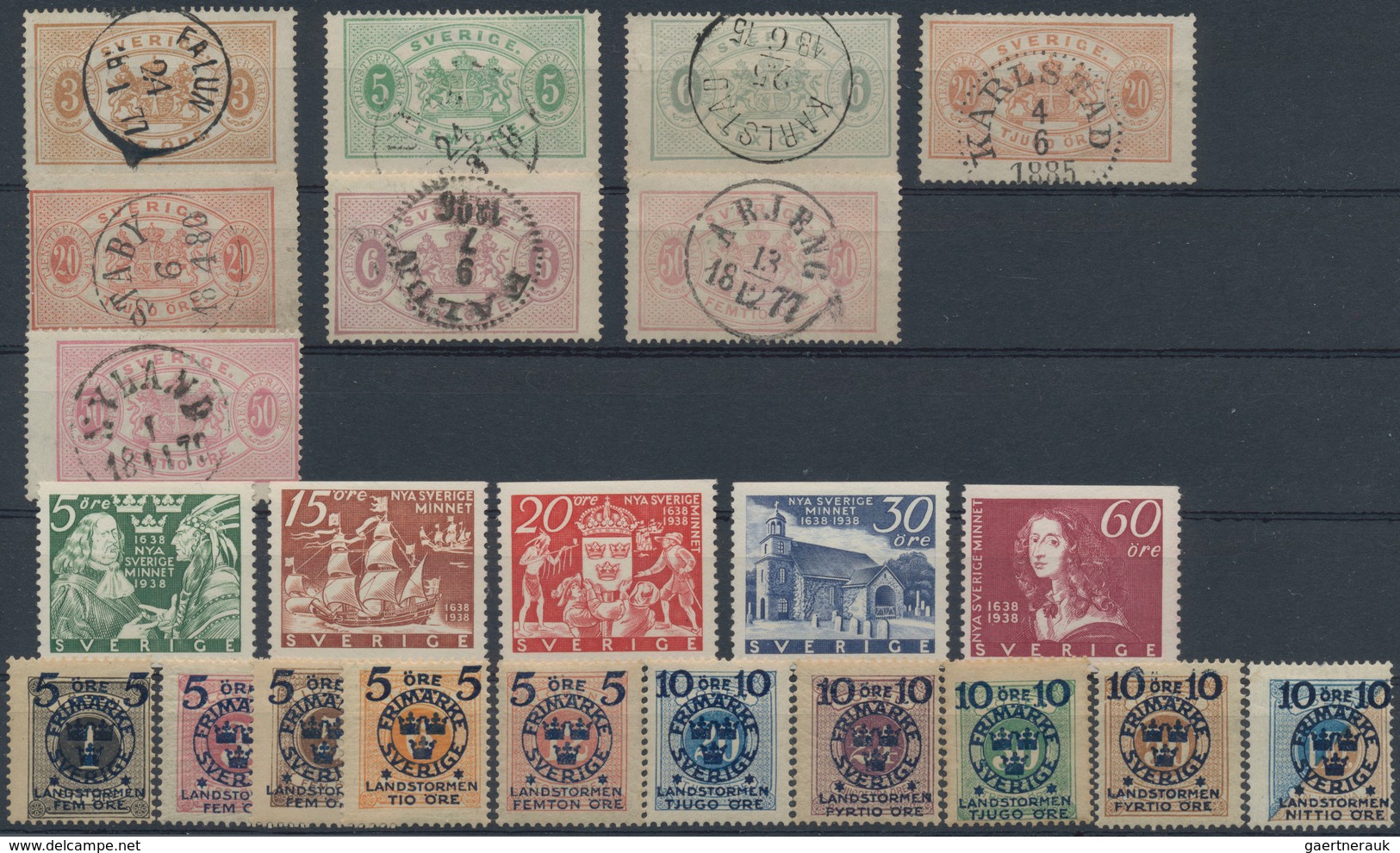 Skandinavien: 1851/1960 (ca.), Used And Mint Accumulation In Five Stockbooks (plus Some Stockcards), - Altri - Europa