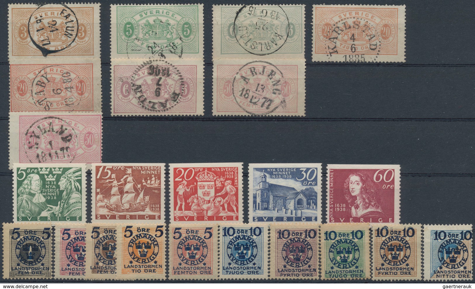 Skandinavien: 1851/1960 (ca.), Used And Mint Accumulation In Five Stockbooks (plus Some Stockcards), - Andere-Europa