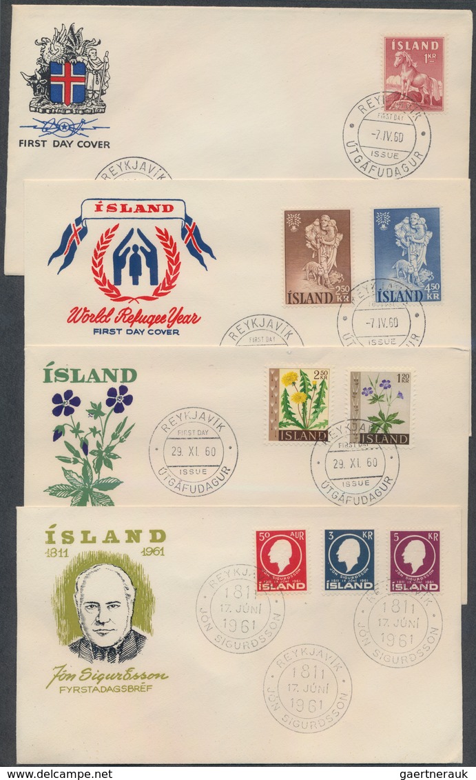 Skandinavien: 1957/1995, Greenland And Iceland: 2 Two Collections On Blanc Pages. The Main Value Are - Autres - Europe