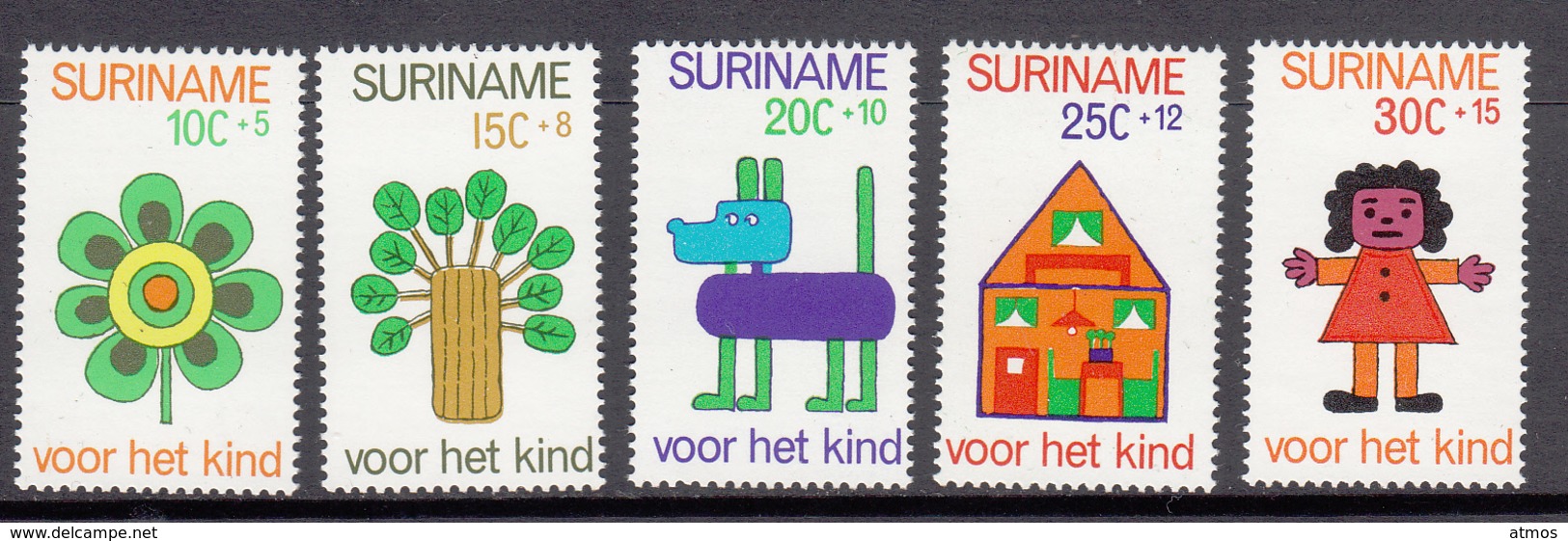 Suriname MNH NVPH Nr 658/62 From 1973 / Catw 3.60 EUR - Suriname