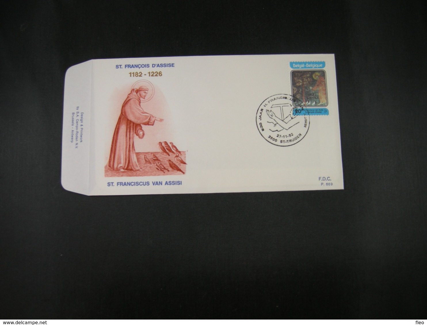 BELG.1982 2070 FDC (St.Truiden) : " Sint Franciscus Van Assisi / Saint Francois D'Assisi " " - 1981-1990