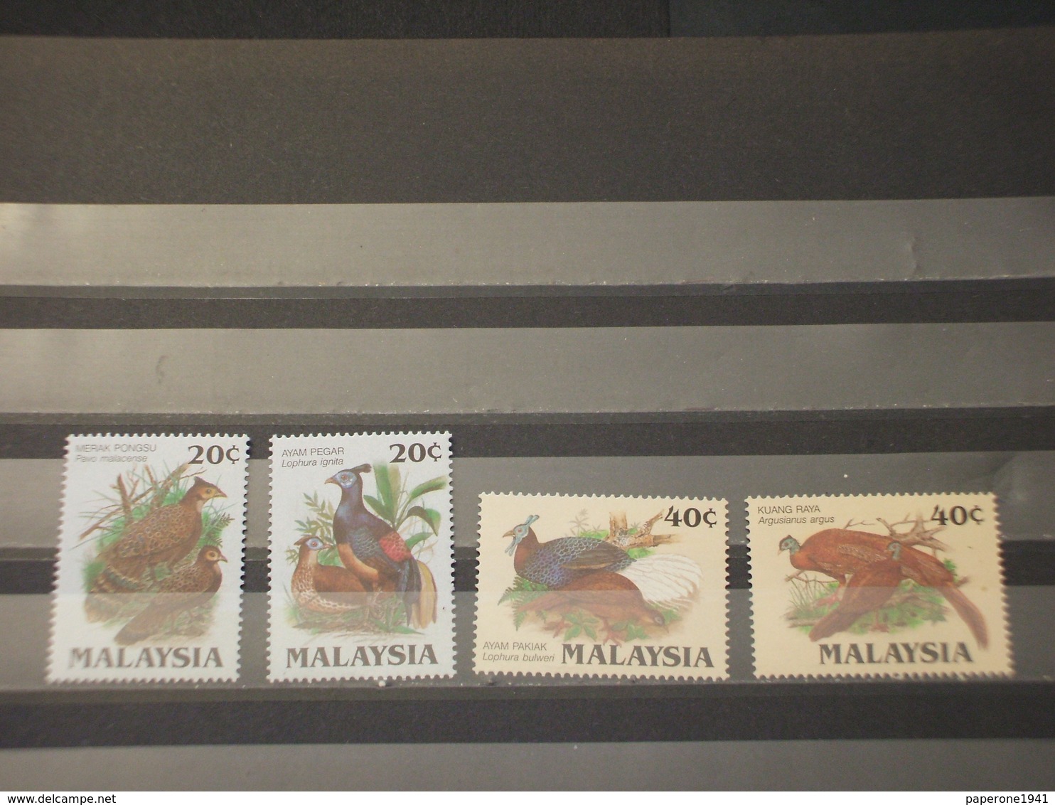 MALAYSIA 1986 UCCELLI 4 VALORI - NUOVI (++) - Malesia (1964-...)