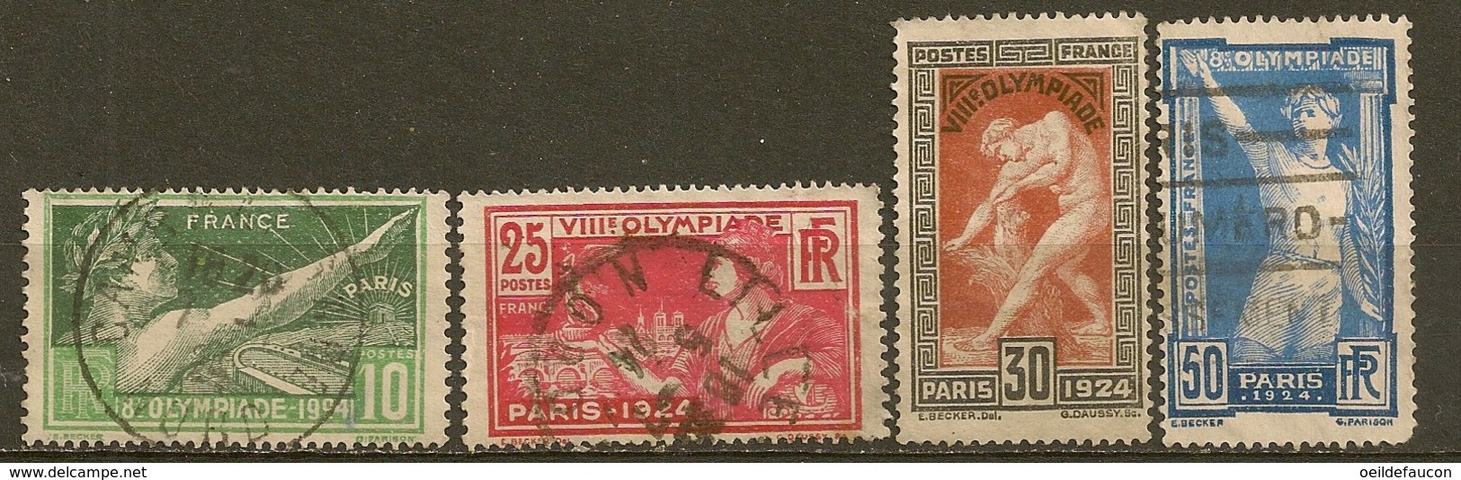 FRANCE - Yvert - N° 183/186 - Summer 1924: Paris