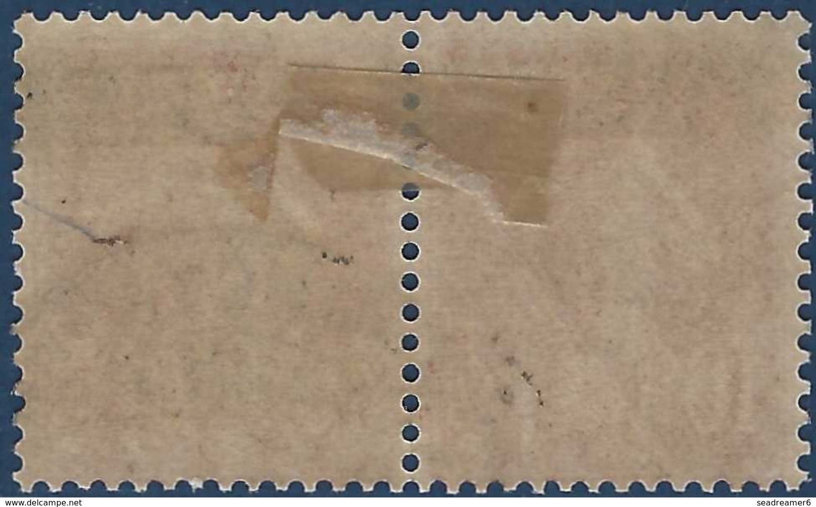 France Postes Serbes à Corfou N° 5 Paire 10c Semeuse N°138 Obliteration Serbe R - Guerre (timbres De)