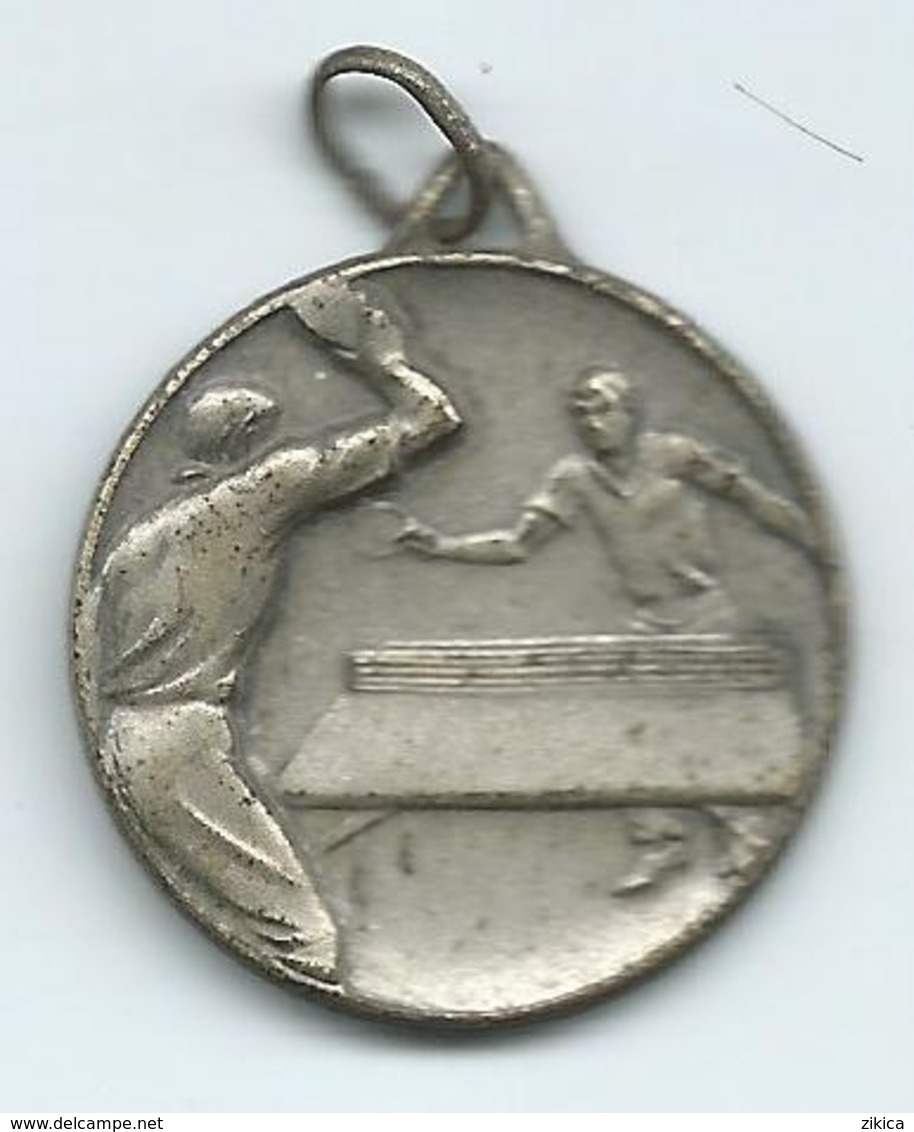 Table Tennis ( Ping Pong ) Metal Medal Italy - Tennis Tavolo