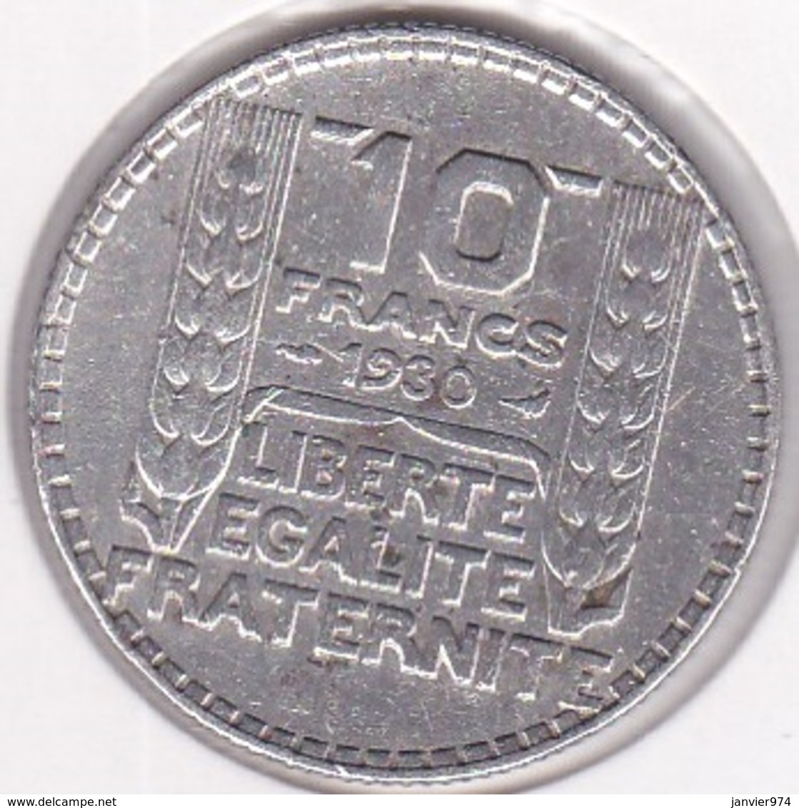 10 Francs Turin 1930 , En Argent - Autres & Non Classés