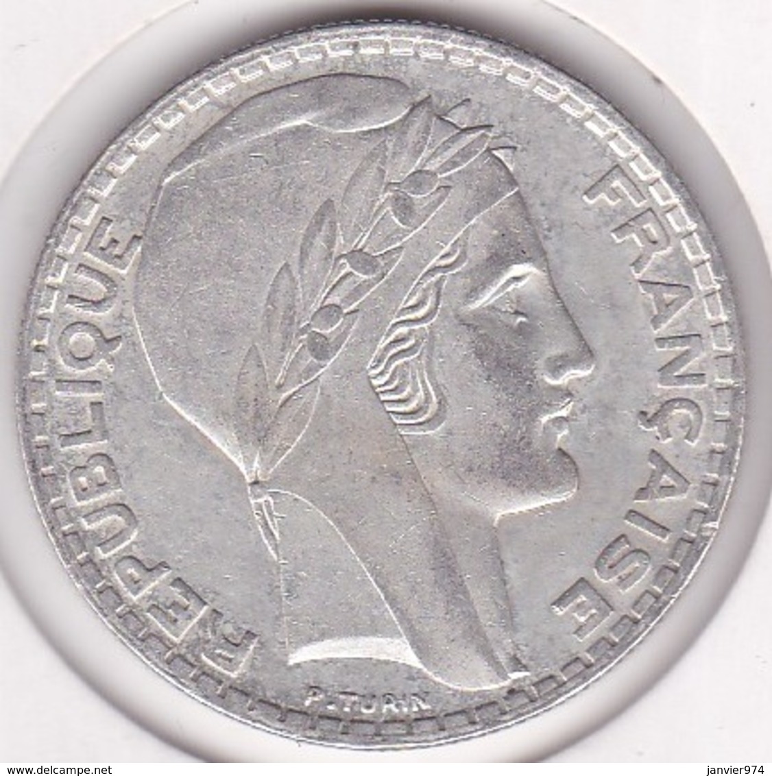 20 Francs Turin En Argent 1934 - Autres & Non Classés