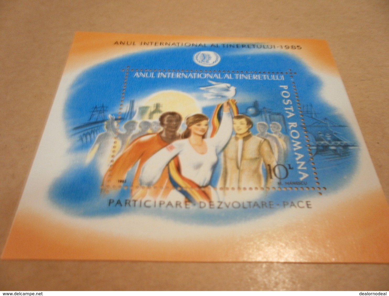 Miniature Sheet 1985 International Peace - Ungebraucht