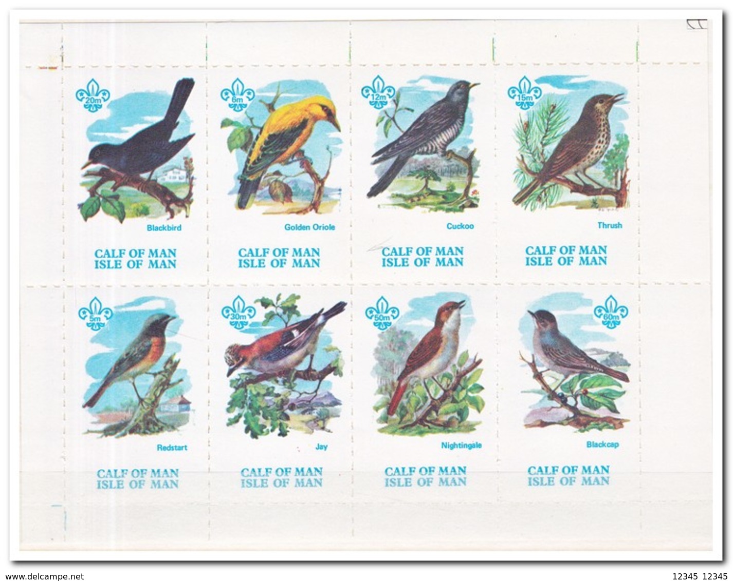 Calf Of Man 1973, Postfris MNH, Birds, Scouting - Man (Eiland)