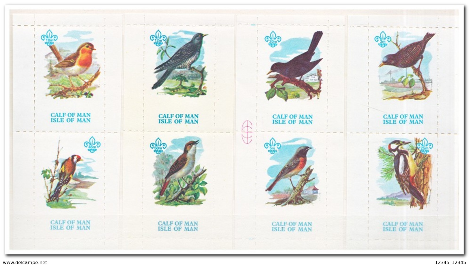 Calf Of Man 1973, Postfris MNH, Birds, Scouting ( Without Bird Name ) - Man (Eiland)