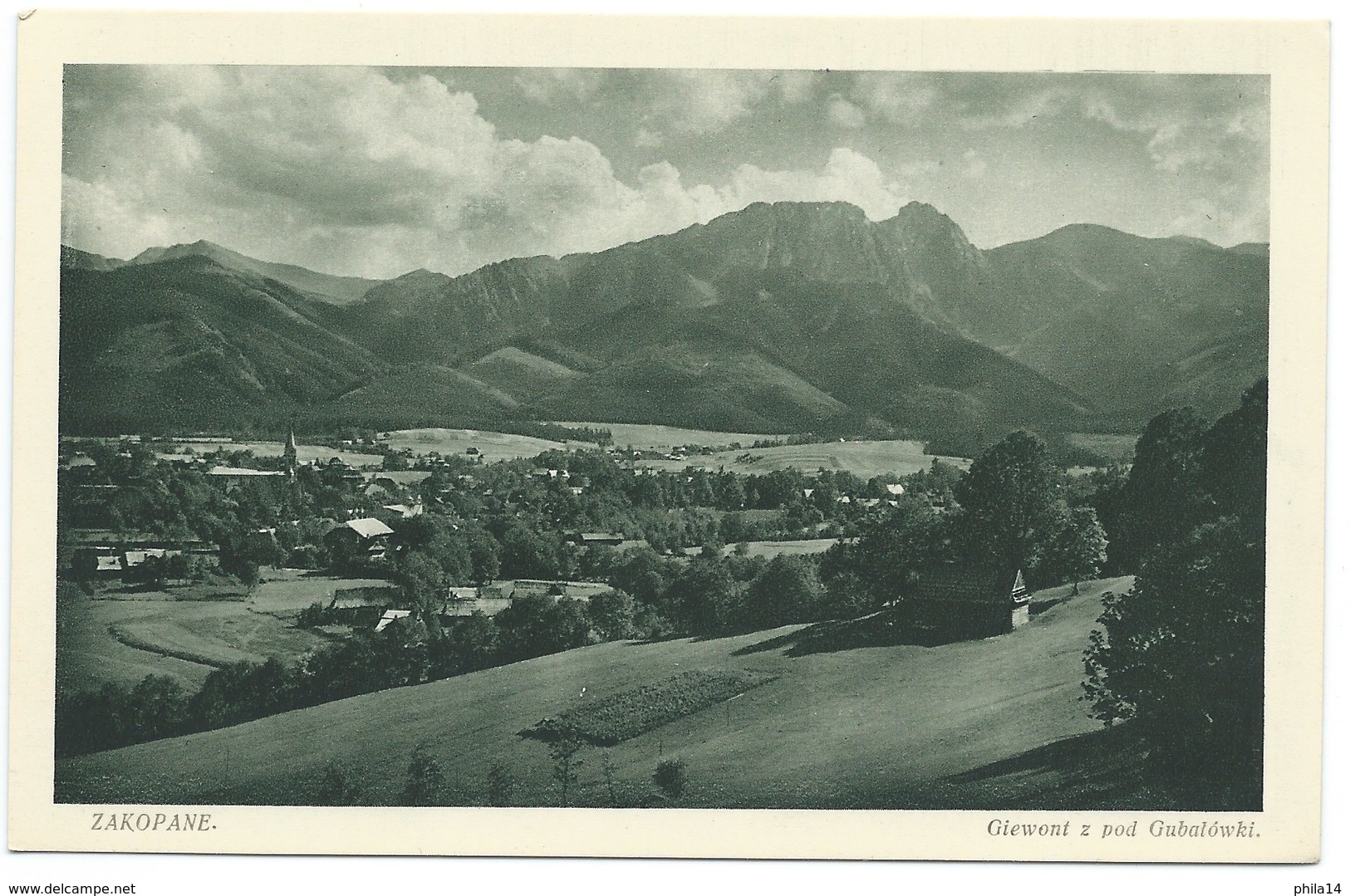 CPA ZAKOPANE / GIEWONT Z POD GUBALOWKI / POLOGNE / NEUVE - Polen