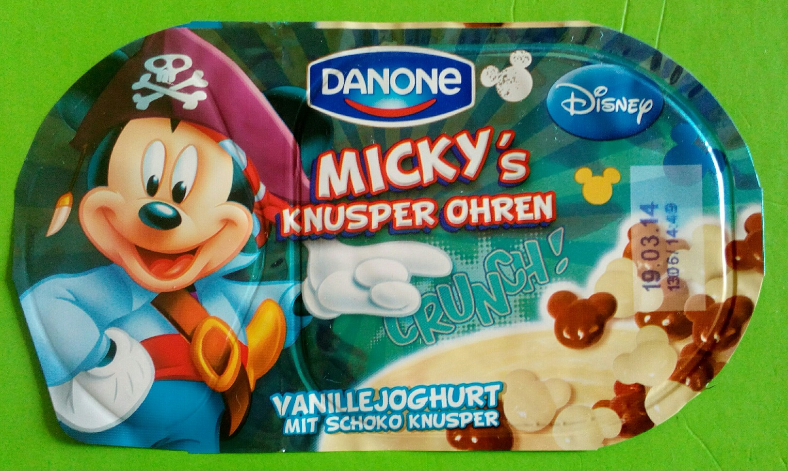 Etiquette Yaourt DANONE. DISNEY - Other & Unclassified