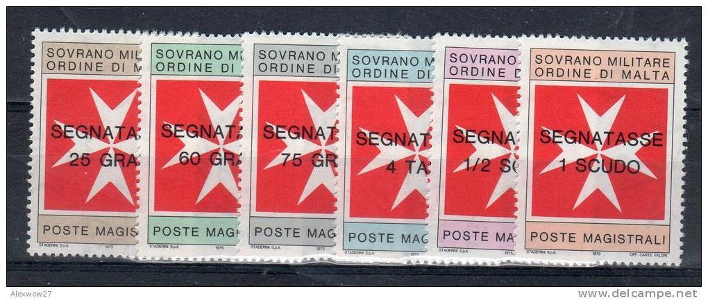 Smom 1975 -- Segnatasse N°11-16 --- Complete ** MNH / VF - Sovrano Militare Ordine Di Malta