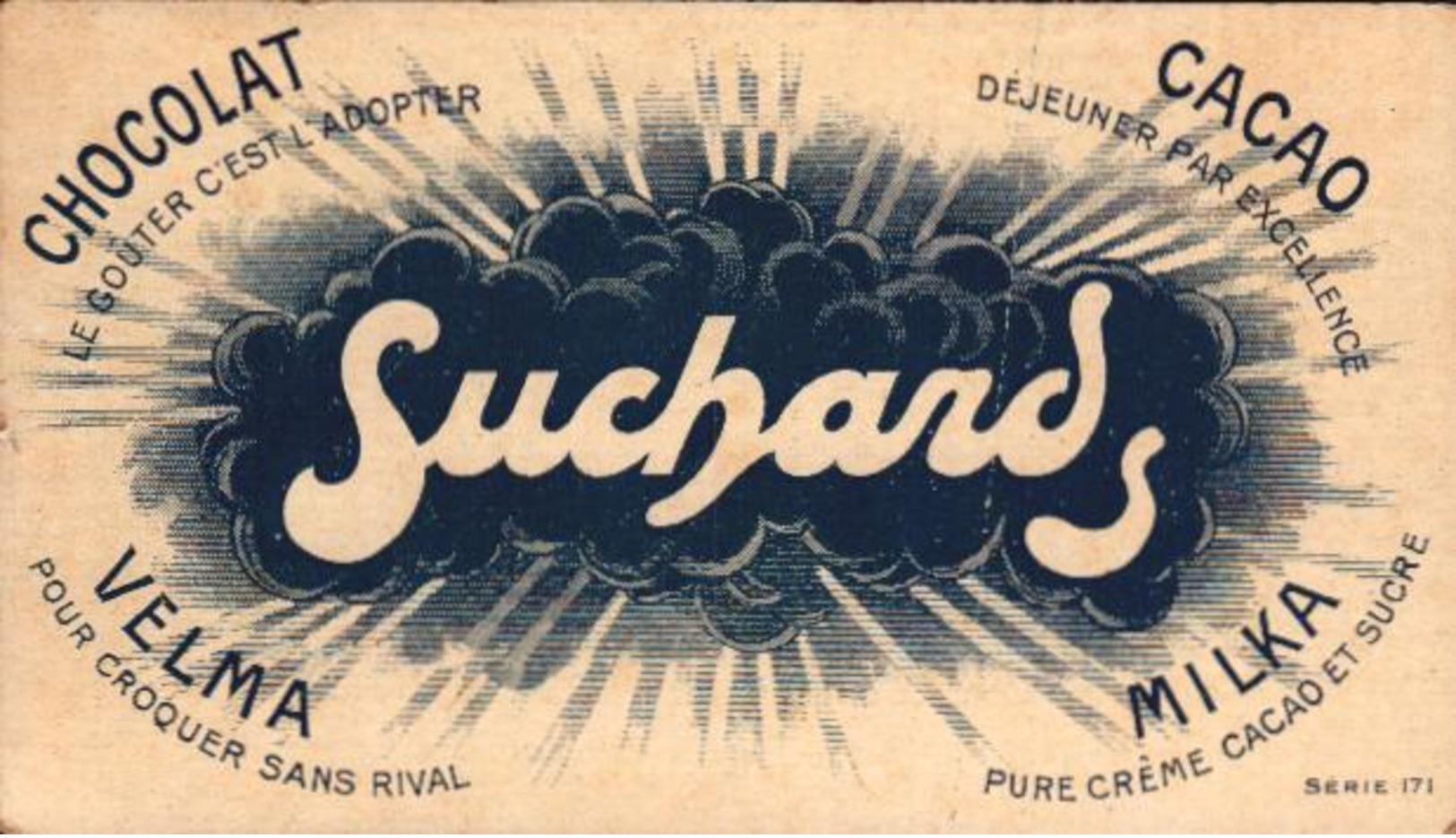 4 Chromos - Chocolat Suchard Velma - Etudiant - Autrichien Américain Francais Suédois  - Bill-892 - R/V