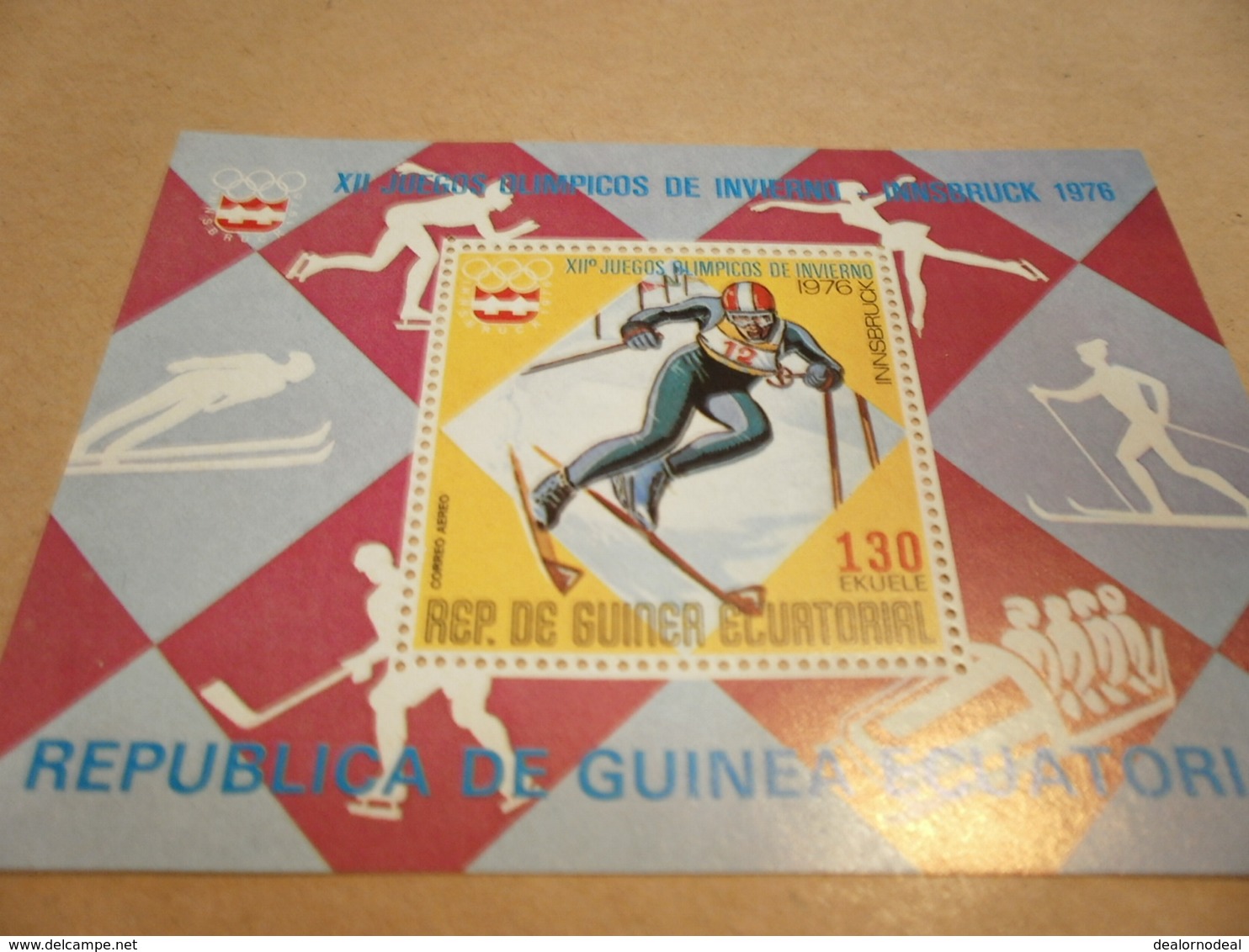 Miniature Sheet 1976 Winter Olympics - Guinea Ecuatorial