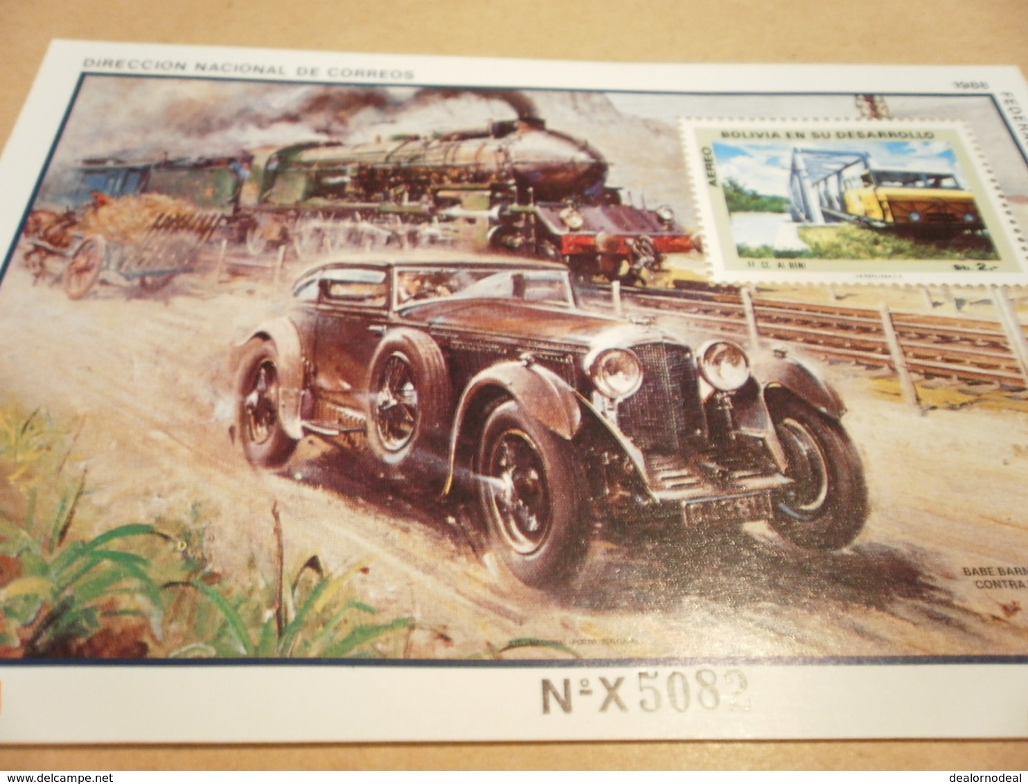 Miniature Sheet 1988 Stamp Expo Bentley - Bolivia