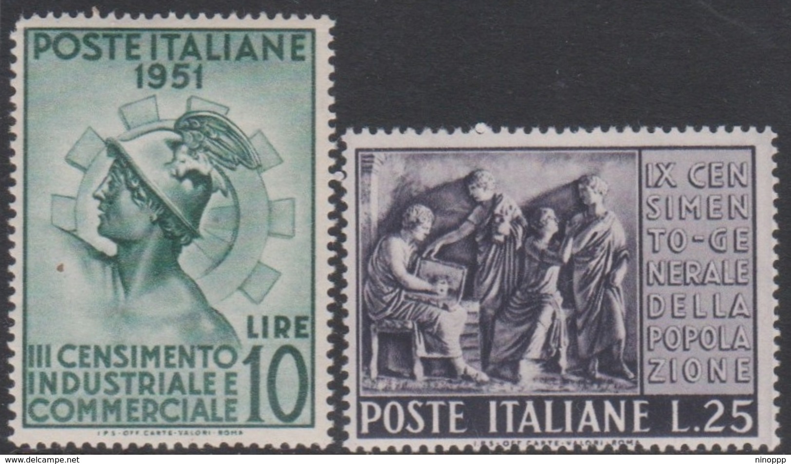 Italy Republic S 675-676 1951 3rd Census, Mint Never Hinged - 1946-60: Mint/hinged