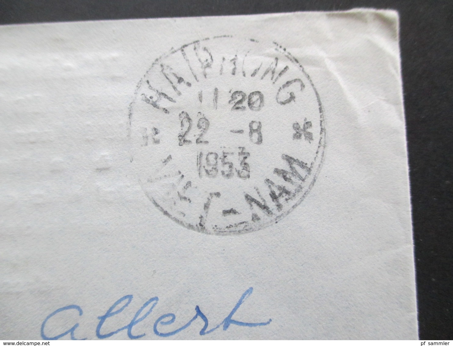 Vietnam 1953 Auslandsbrief Haiphong Nach Schweden! MiF Nr. 81, 82 Und 87 Par Avion / Luftpost - Vietnam