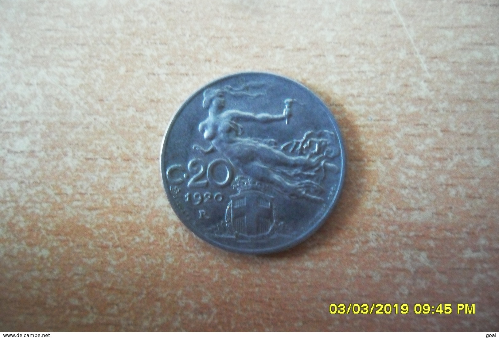 20 Cent "Italie" De 1920 R En TTB. - Other & Unclassified