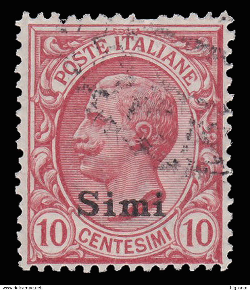 Italia - Isole Egeo: Simi - 10 C. Rosa (usato) - 1912 - Egée (Simi)
