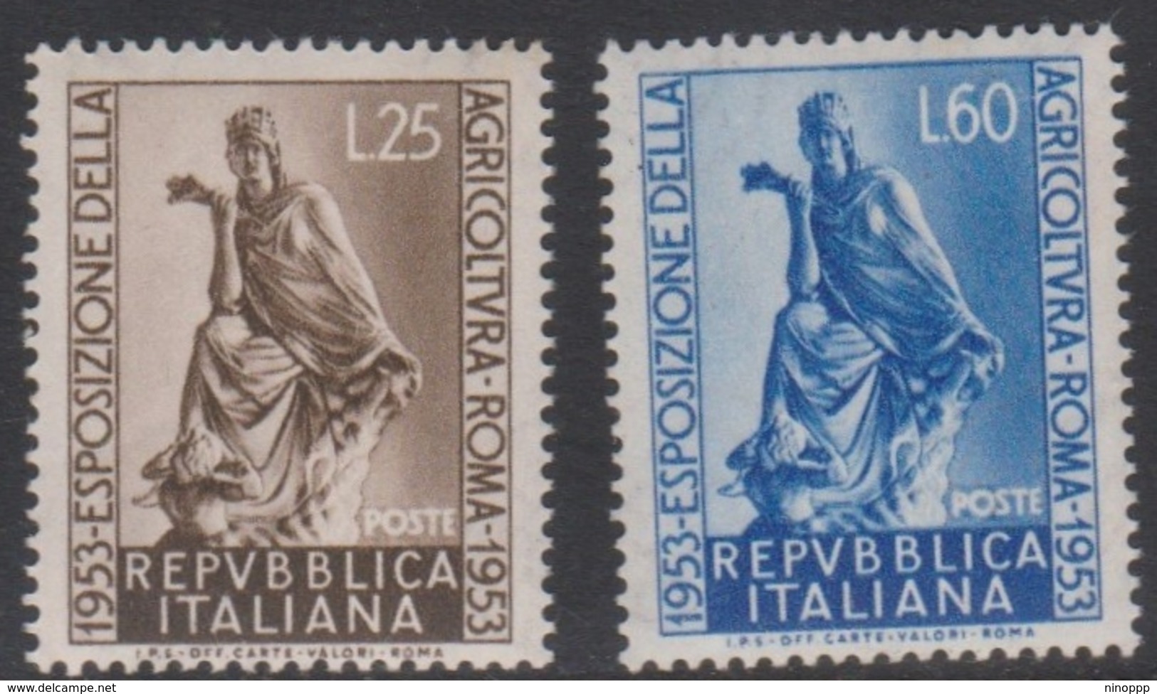 Italy Republic S 721-722 1953 Agriculture Exposition, Mint Never Hinged - 1946-60: Mint/hinged