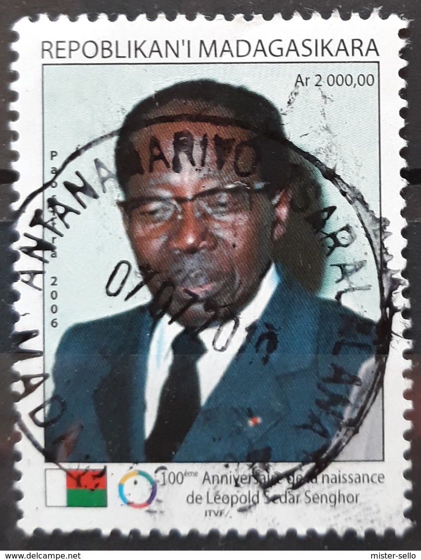 MADAGASCAR 2006 The 100th Anniversary Of The Birth Of Leopold Sedar Senghor, 1906-2001. USADO - USED. - Madagascar (1960-...)