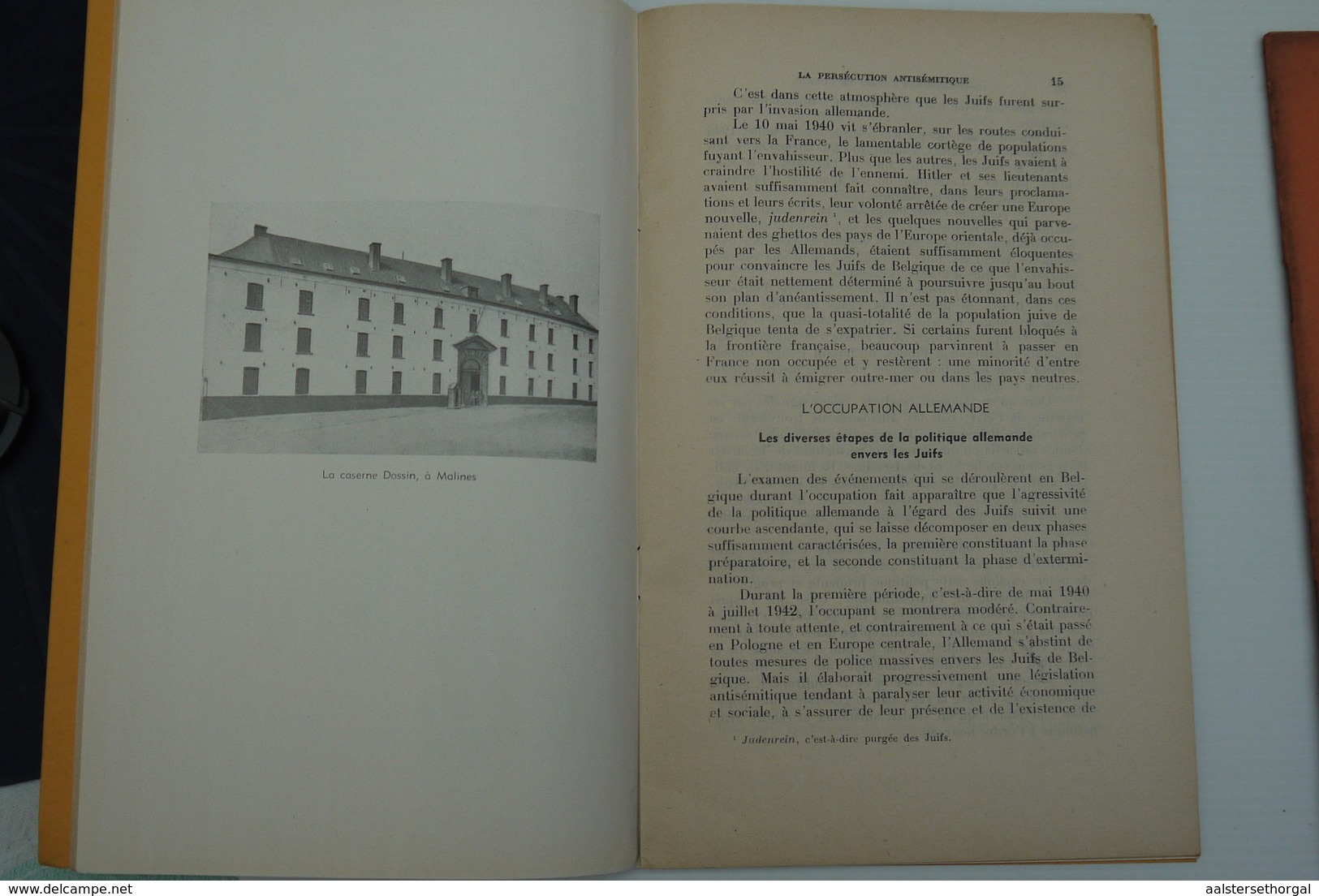 Wo2 Les Crimes De Guerre PERSECUTION ANTISEMITIQUE EN BELGIQUE   Ed Thone, 1947 - 1939-45