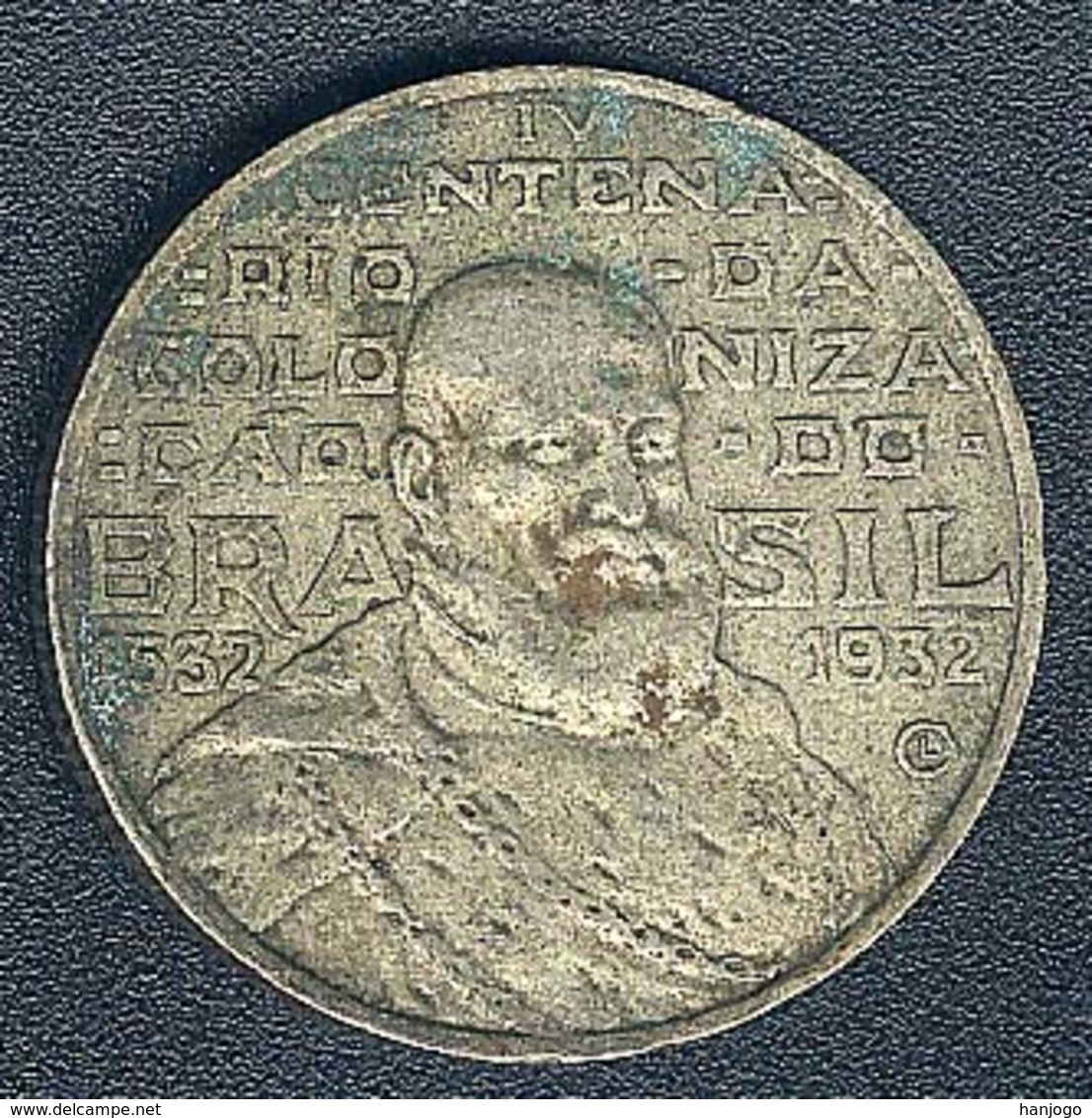 Brasilien, 2000 Reis 1932, 400-Jahr-Feier, Silber - Brasile
