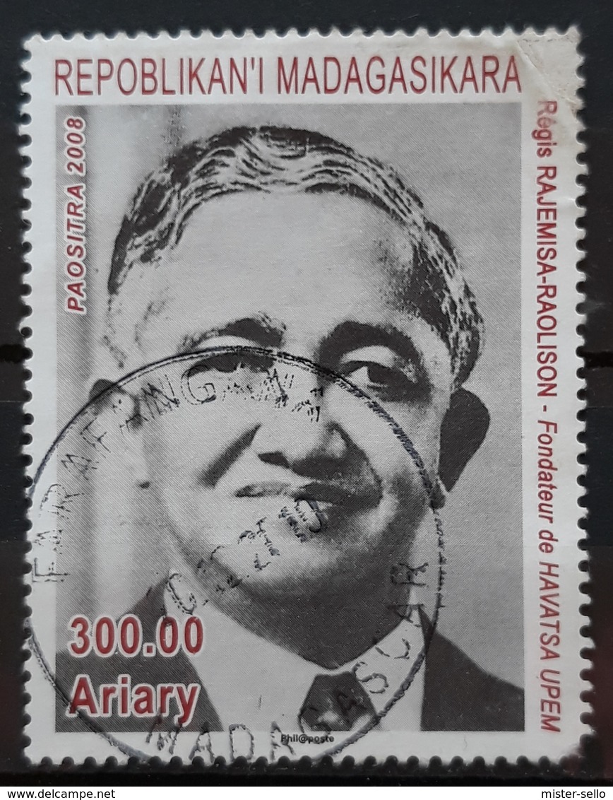 MADAGASCAR 2008 The 95th Anniversary Of The Birth Of Régis Rajemisa-Raolison, 1913-1990. USADO - USED. - Madagascar (1960-...)