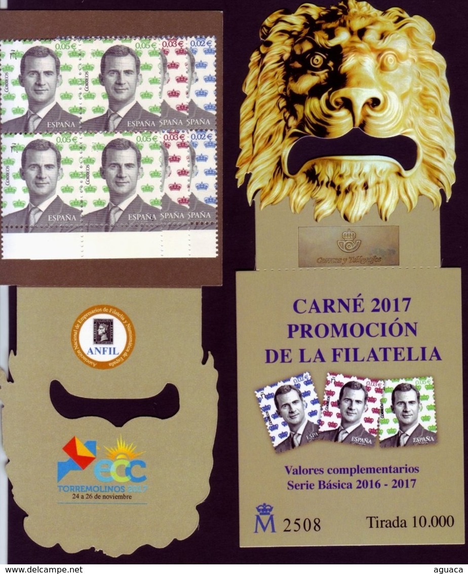 ESPAÑA SPAIN ESPAGNE SPANIEN CARNÉ CARNET PROMOCIÓN DE LA FILATELIA ECC 2017 TORREMOLINOS EDIFIL 5184CP TIRADA 10000 - Nuevos