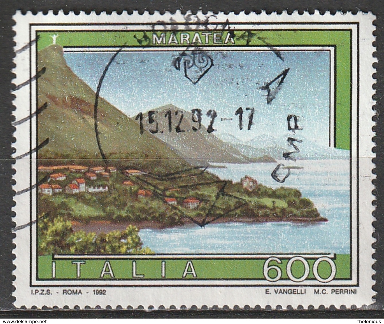 Italia 1992 - Lire 600 - Maratea - 1991-00: Usati