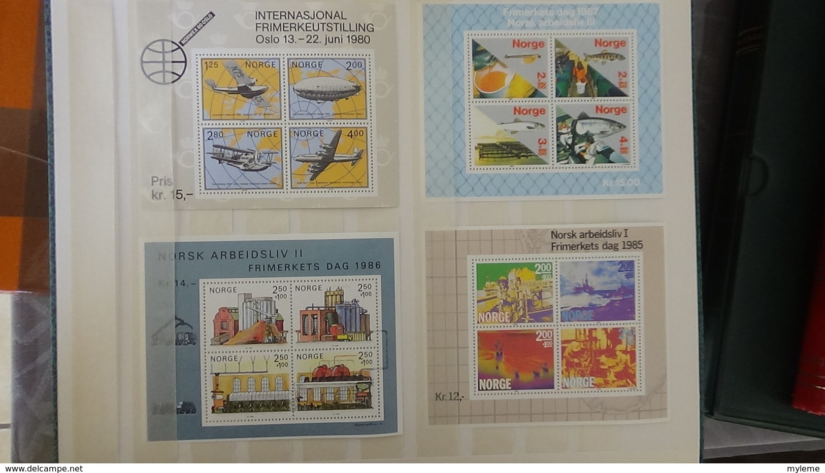 Collection de timbres, blocs (dont 29 carnets ** + 9 pubs ** de Belgique ) ** de divers pays du monde ... Très sympa !!!